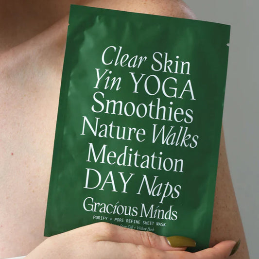 Gracious Minds Purify and Pore Refine Sheet Mask - The Slow