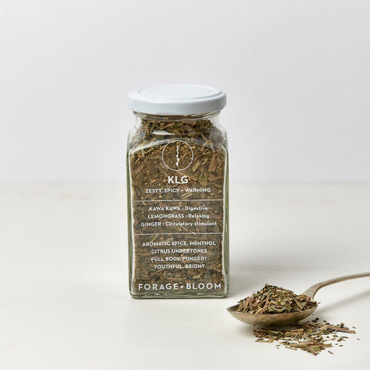 Forage + Bloom Herbal Tea - KLG 50g Jar - The SlowTea & Infusions