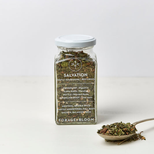 Forage + Bloom Herbal Tea - Salvation 65g Jar - The Slowherbal tea