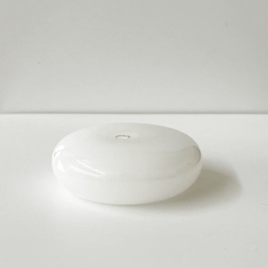 Gentle Habits Glass Vessel Incense Holder - White - The Slow